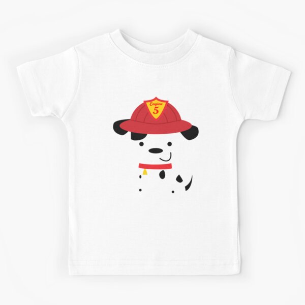 Fire House Dalmatian Puppy Dog Design Kids T-Shirt