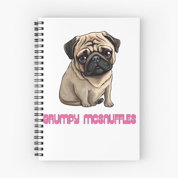 Item preview, Grumpy McSnuffles (Pug) designed and sold by extrememaggie.