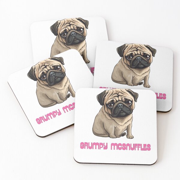 Item preview, Grumpy McSnuffles (Pug) designed and sold by extrememaggie.