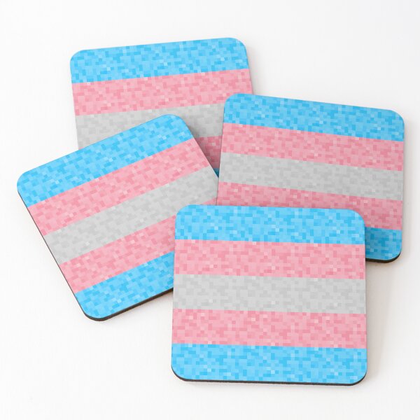 Item preview, Transgender Pride Pixel Flag Repeating Background designed and sold by LiveLoudGraphic.