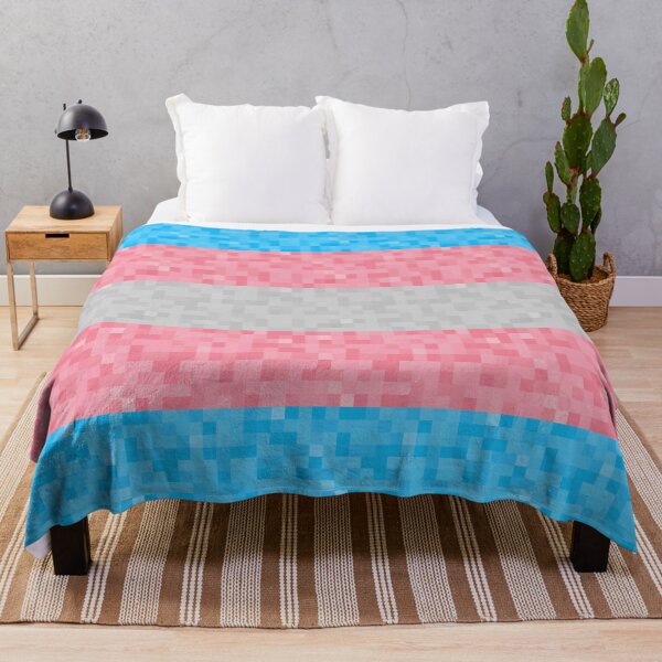 Item preview, Transgender Pride Pixel Flag Repeating Background designed and sold by LiveLoudGraphic.