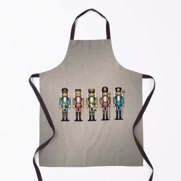 Item preview, Row of Five Transgender Pride Flag Winter Nutcrackers designed and sold by LiveLoudGraphic.