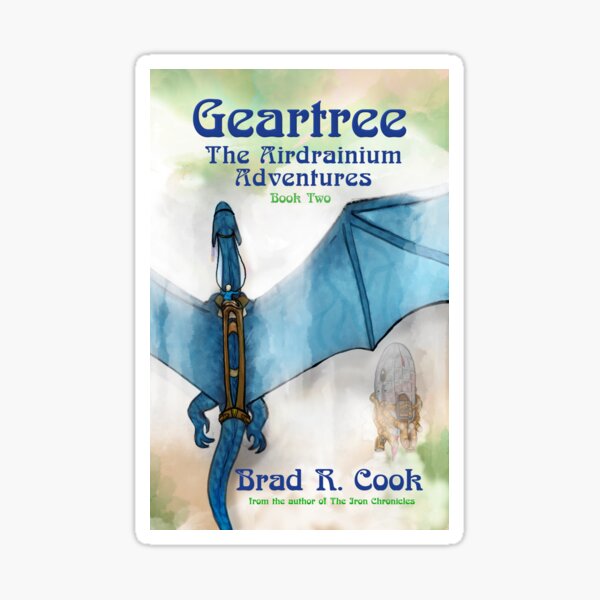Geartree Book Two of the Airdrainium Adventures Cover Sticker