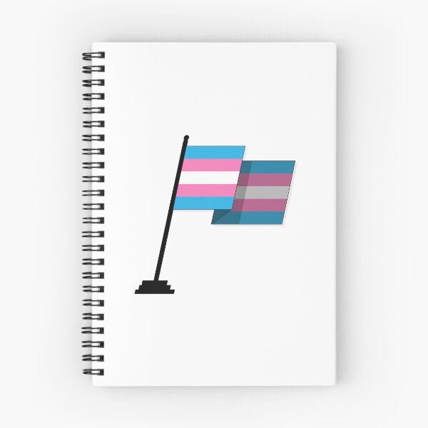 Item preview, Large Waving Flag in Transgender Pride Flag Colors designed and sold by LiveLoudGraphic.