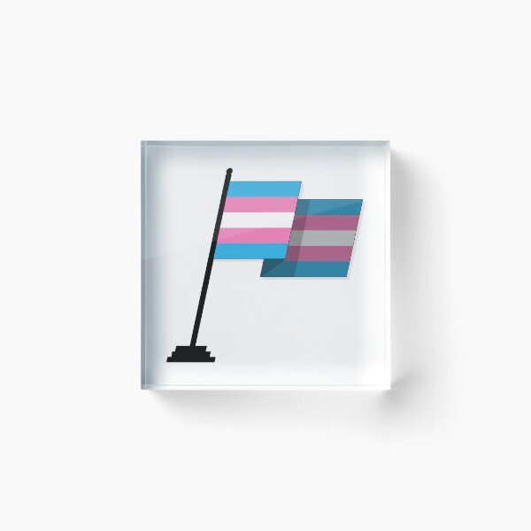 Item preview, Large Waving Flag in Transgender Pride Flag Colors designed and sold by LiveLoudGraphic.
