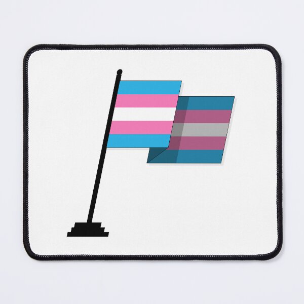 Item preview, Large Waving Flag in Transgender Pride Flag Colors designed and sold by LiveLoudGraphic.