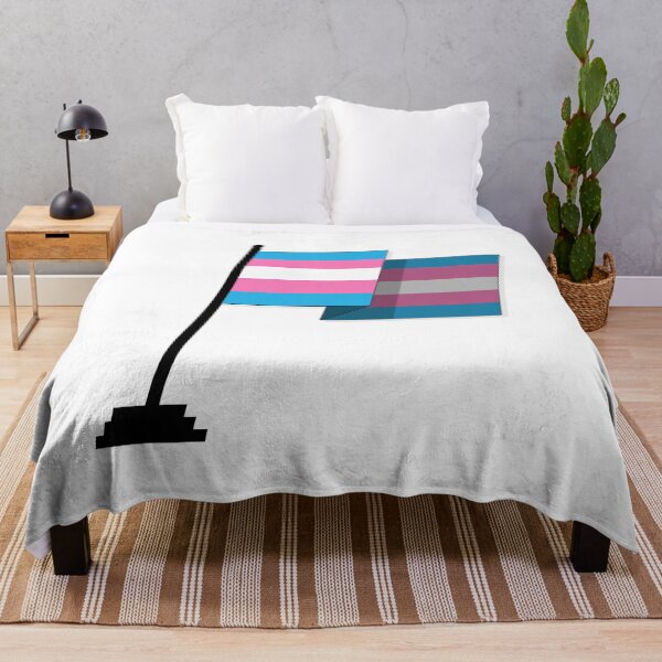 Item preview, Large Waving Flag in Transgender Pride Flag Colors designed and sold by LiveLoudGraphic.