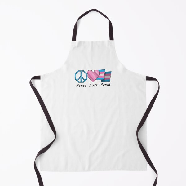 Item preview, Peace, Love, and Pride design in Transgender pride flag colors designed and sold by LiveLoudGraphic.