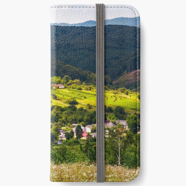 small Carpathian village in mountains iPhone Wallet
