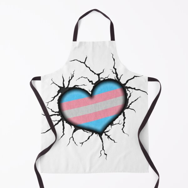 Item preview, Transgender Heart Thrown into Cracked surface designed and sold by LiveLoudGraphic.