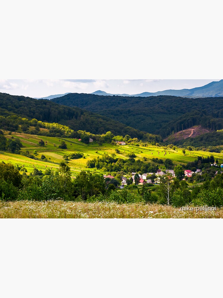 small Carpathian village in mountains by mike-pellinni