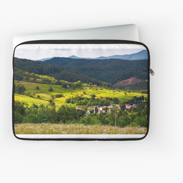 small Carpathian village in mountains Laptop Sleeve
