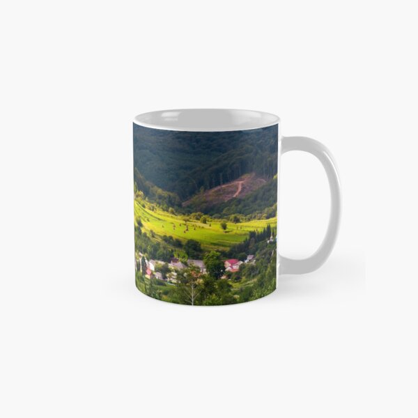 small Carpathian village in mountains Classic Mug