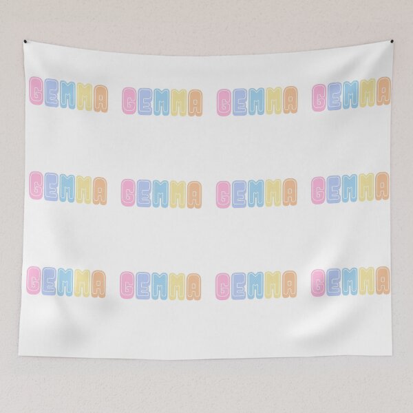 Item preview, Gemma Name Colorful designed and sold by designbycecilia.