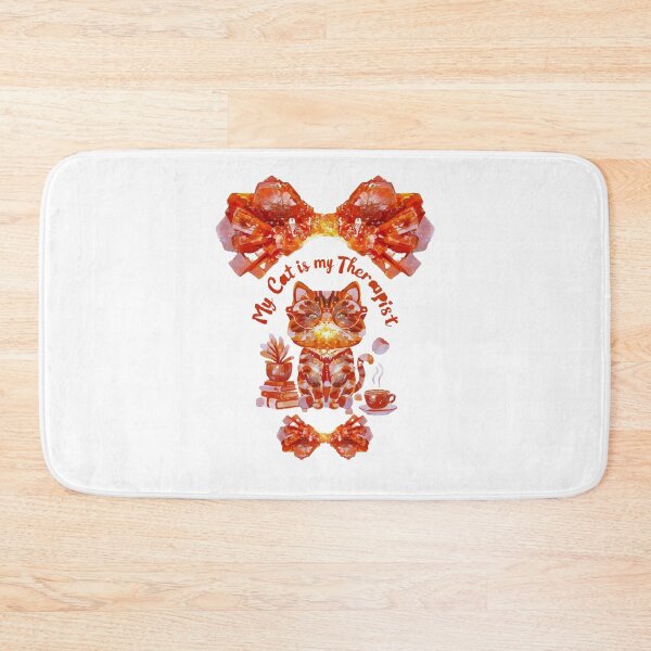 Item preview, My Cat is My Therapist, Embraced by Vanadinite designed and sold by ArtDesignTp.