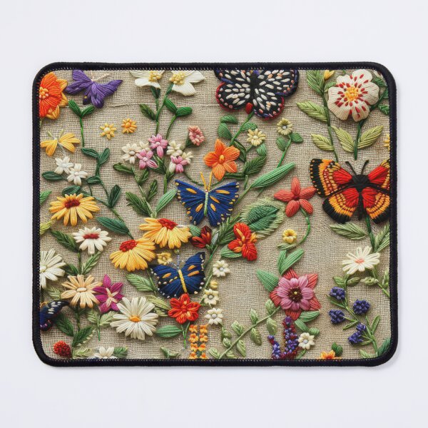 Item preview, Butterfly Floral Embroidery Patterns - Beautiful Handcrafted Designs designed and sold by BlushingCreatives.