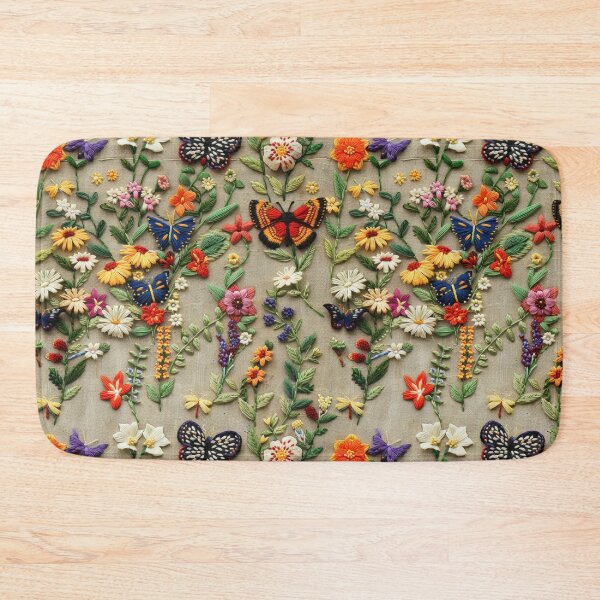 Item preview, Butterfly Floral Embroidery Patterns - Beautiful Handcrafted Designs designed and sold by BlushingCreatives.