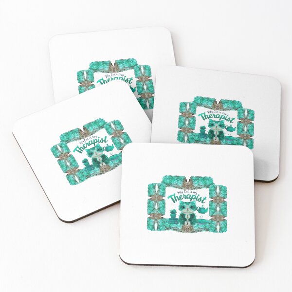 Item preview, My Cat is My Therapist, Wrapped in Malachite designed and sold by ArtDesignTp.