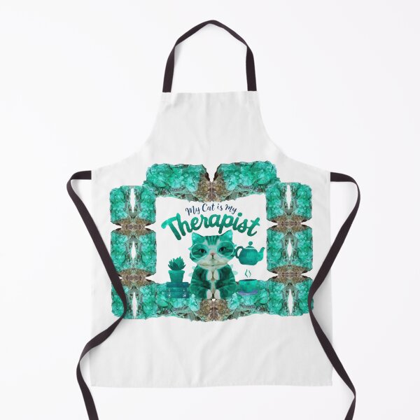 Item preview, My Cat is My Therapist, Wrapped in Malachite designed and sold by ArtDesignTp.
