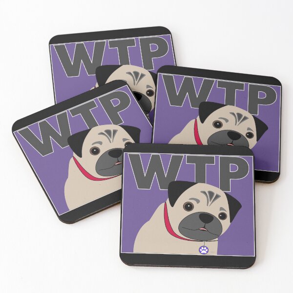 Item preview, What the Pug! (WTP) Cute Dog designed and sold by MoePark.