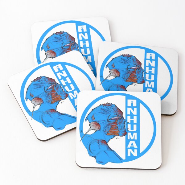Item preview, INHUMAN Logo (Sticker & Pin) designed and sold by sladehasnosignal.