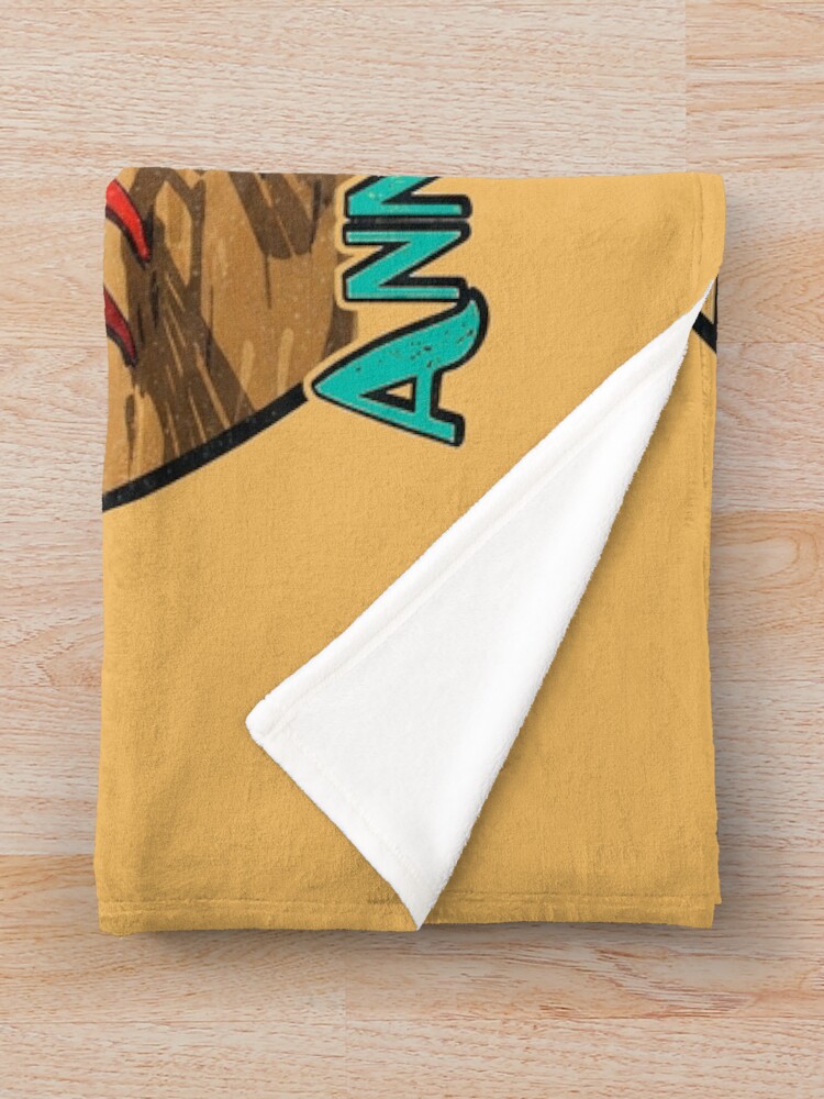 Thumbnail 3 of 6, Throw Blanket, Retro Anna Maria Island Florida Sunset - Vintage Beach Chairs Art designed and sold by christy824.