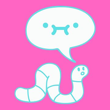 Artwork thumbnail, Worm tho (blue worm version) by Seagull Eat Chip
