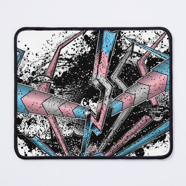 Item preview, Grunge Graffiti Transgender Lightning and Arrows designed and sold by LiveLoudGraphic.