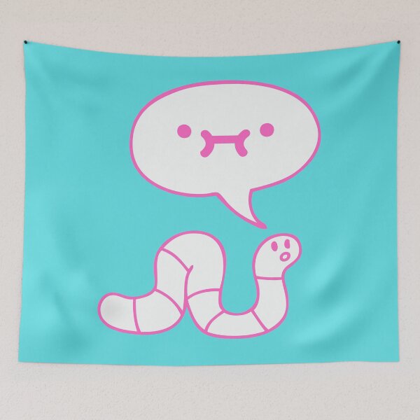 Item preview, Worm tho (pink worm version) designed and sold by Seagull Eat Chip.