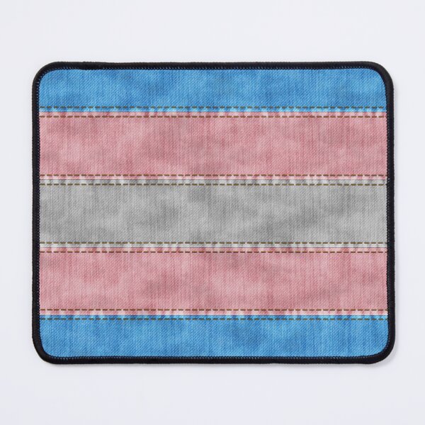 Item preview, Denim Textured Seamless Transgender Pride Flag Pattern designed and sold by LiveLoudGraphic.