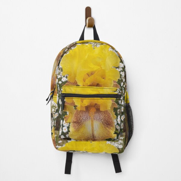Item preview, Iris Flower Yellow Brown and Daisies - Cinnamon Spice designed and sold by Sarah  Rajkotwala.