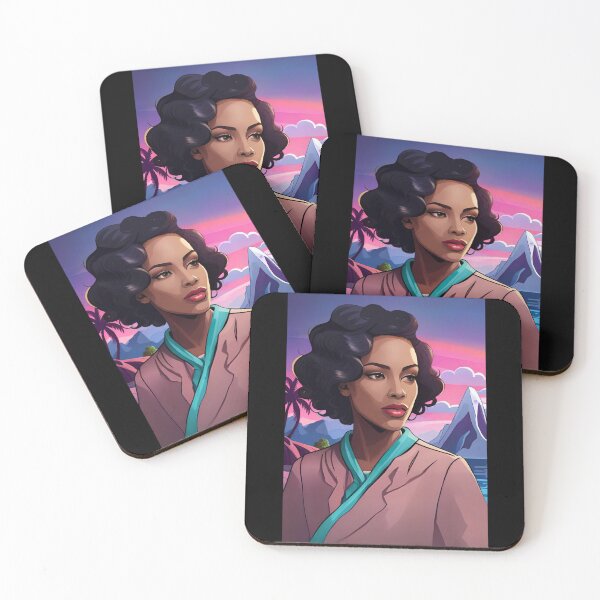 Item preview, Glam Woman Purple Paradise Background Teal Scarf designed and sold by Melan Designs.