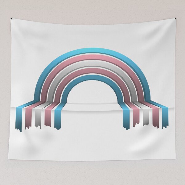 Item preview, TransgenderPride Flag 3D Drip Rainbow Design designed and sold by LiveLoudGraphic.