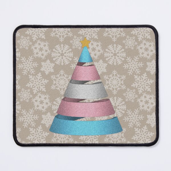 Item preview, Large Spiral Transgender Pride Flag Christmas Tree Vector designed and sold by LiveLoudGraphic.
