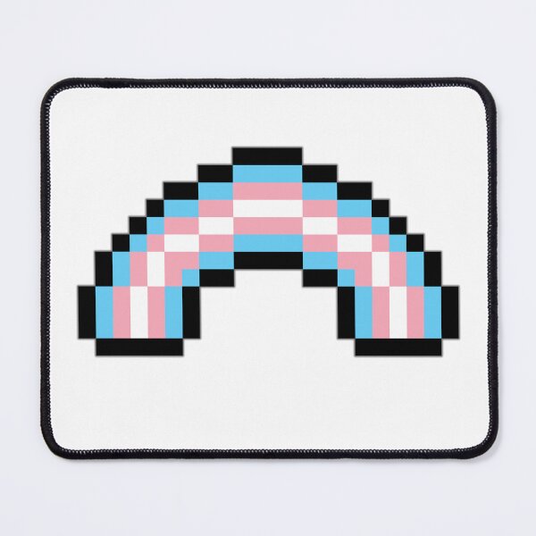 Item preview, Pixel Rainbow Design in Transgender Pride Flag Colors designed and sold by LiveLoudGraphic.