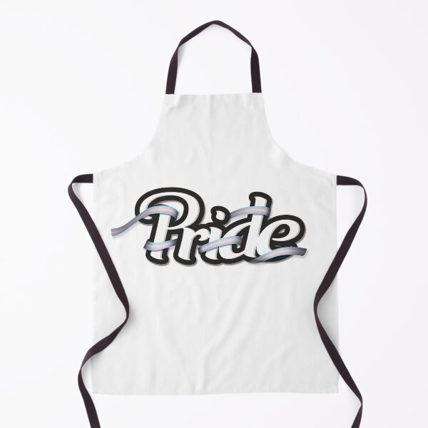 Item preview, Transgender pride flag colored ribbon wrapped around the letters of the word PRIDE designed and sold by LiveLoudGraphic.