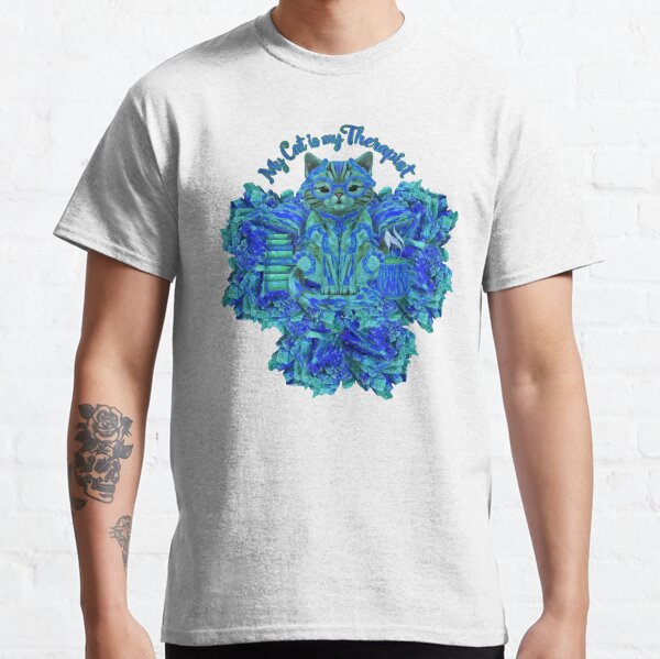 Item preview, My Cat is My Therapist with Azurite designed and sold by ArtDesignTp.