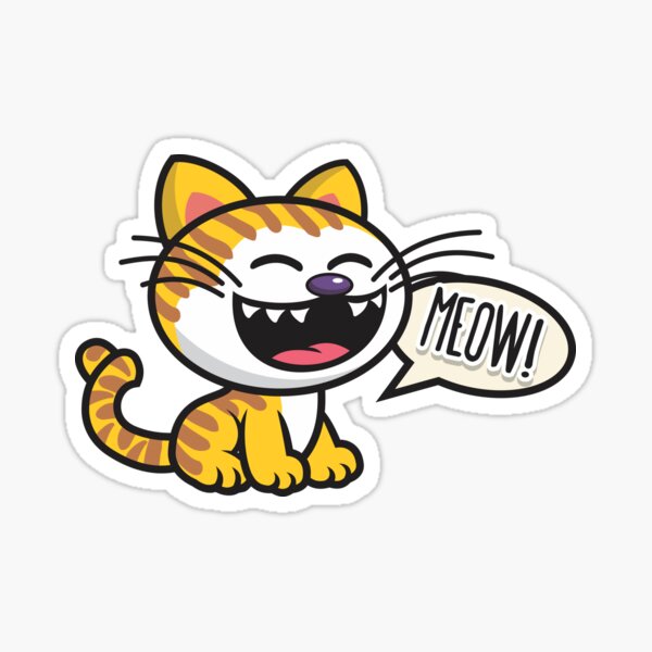 Kawaii Cat Meow Sticker