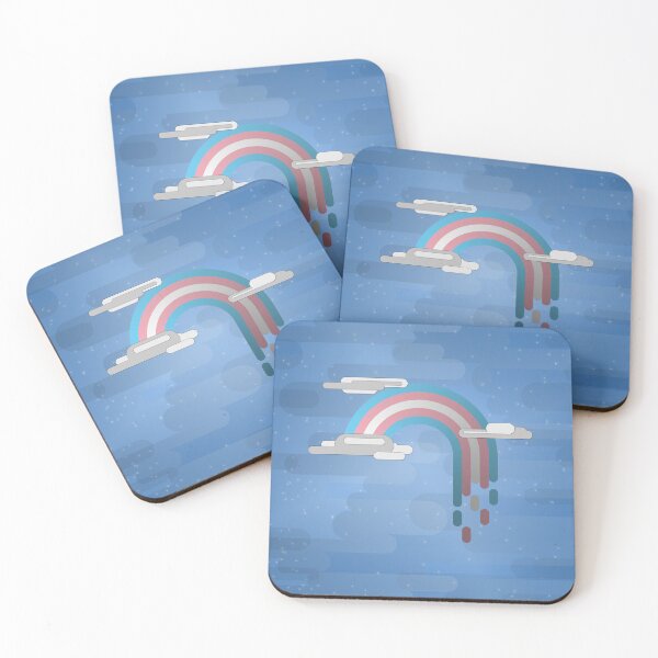Item preview, Transgender Pride Flag Minimalist Drip Rainbow Design designed and sold by LiveLoudGraphic.