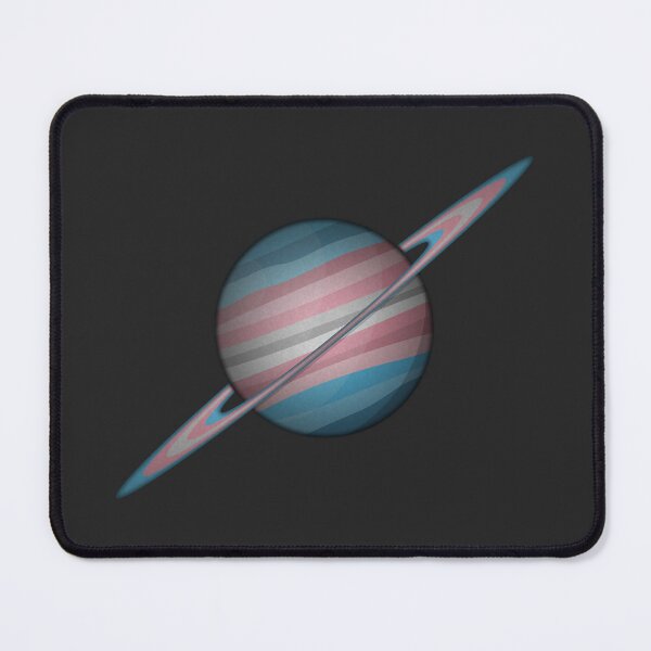 Item preview, Planet and Rings in Transgender Pride Flag Colors designed and sold by LiveLoudGraphic.