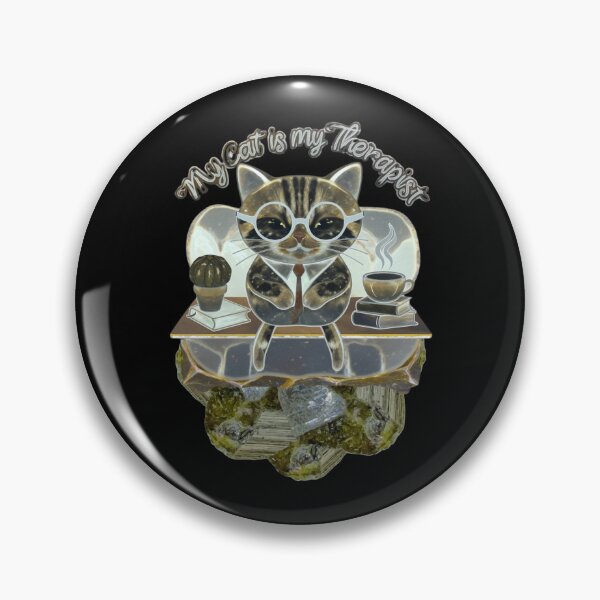 Item preview,  My Cat is My Therapist with Garnet designed and sold by ArtDesignTp.