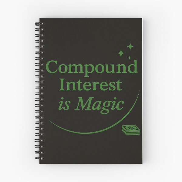 Item preview, Compound Interest Is Magic – Green & Black designed and sold by ArtInPlace.