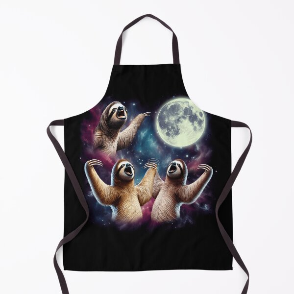Item preview, Three Sloths Howling at Moon Funny Weird Cursed Meme designed and sold by Kimberley King Art King Art.