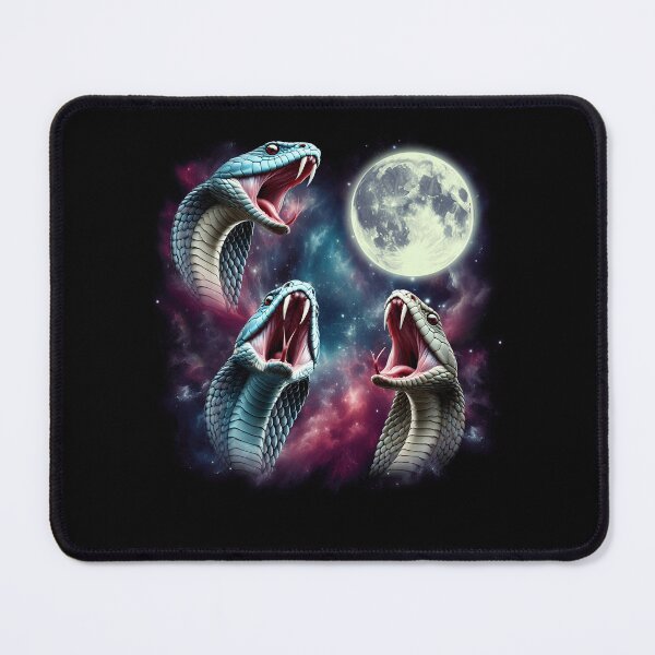 Item preview, Three Snakes Howling at Moon Funny Weird Cursed Meme designed and sold by Kimberley King Art King Art.