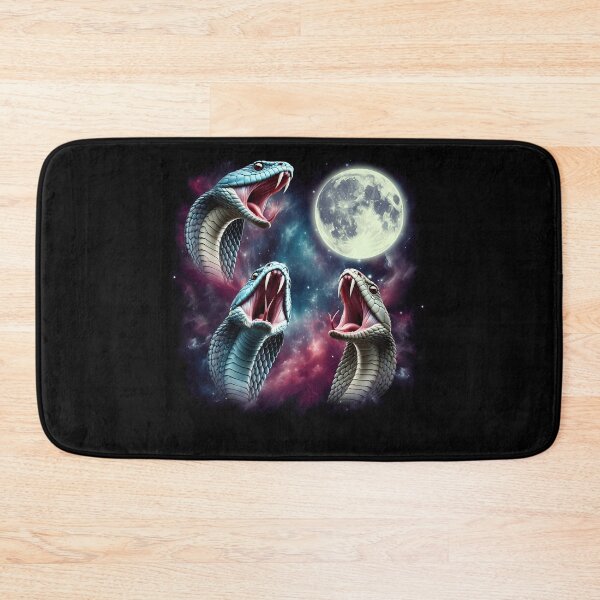 Item preview, Three Snakes Howling at Moon Funny Weird Cursed Meme designed and sold by Kimberley King Art  King Art.