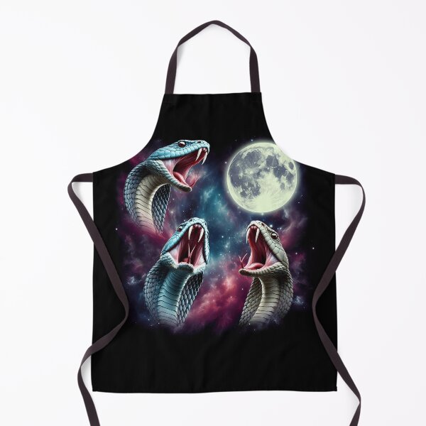 Item preview, Three Snakes Howling at Moon Funny Weird Cursed Meme designed and sold by Kimberley King Art King Art.