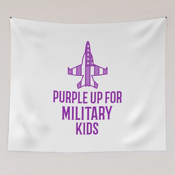 Item preview, Purple Up For Military Kids designed and sold by 87-Aesthetics.