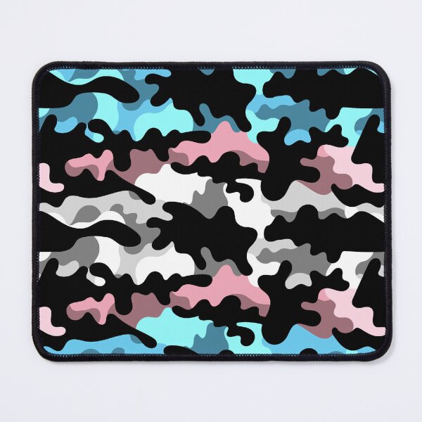 Item preview, Seamless Repeating Camouflage Textured Transgender Pride Flag Pattern designed and sold by LiveLoudGraphic.