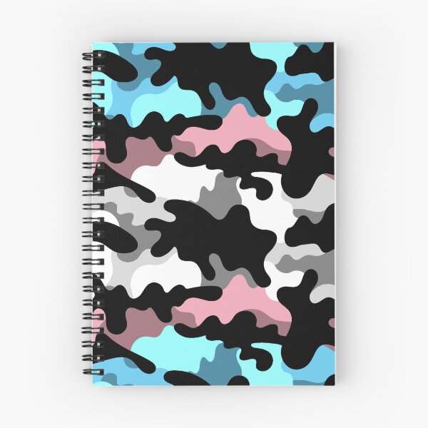 Item preview, Seamless Repeating Camouflage Textured Transgender Pride Flag Pattern designed and sold by LiveLoudGraphic.
