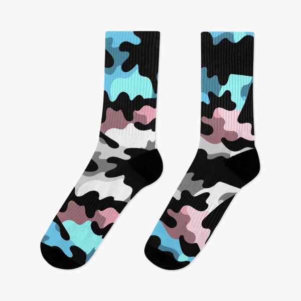 Item preview, Seamless Repeating Camouflage Textured Transgender Pride Flag Pattern designed and sold by LiveLoudGraphic.